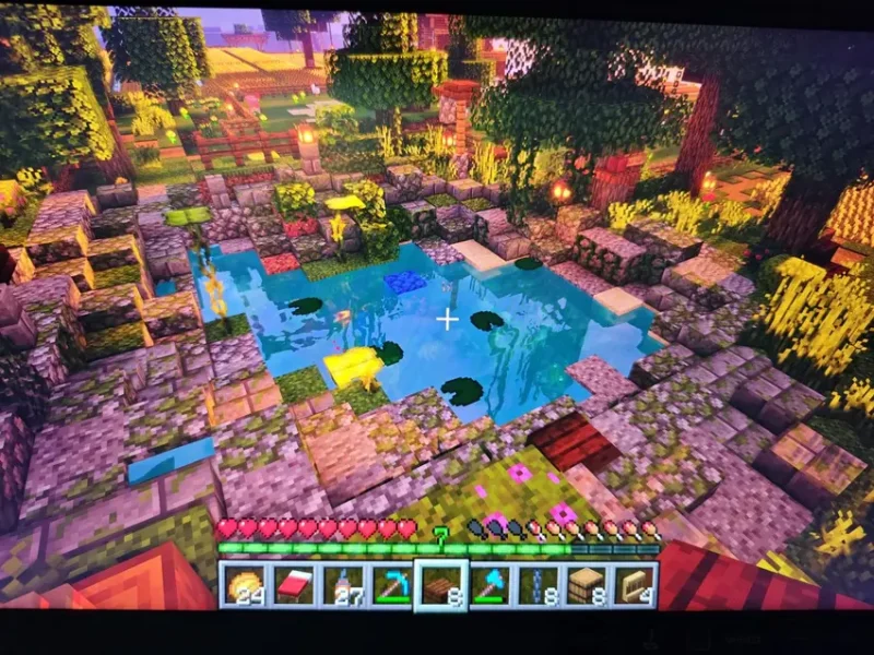 给你们看看我刚建的小池子-方块工坊